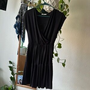 Super cute black flowy dress